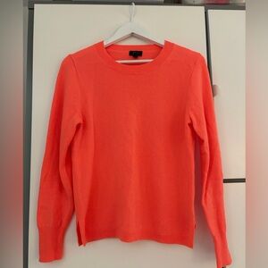 J. Crew Coral Scoopneck Cashmere Sweater